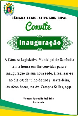 INAUGURAÇÃO