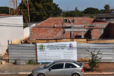 Construção da nova sede da Câmara Municipal de Sabáudia